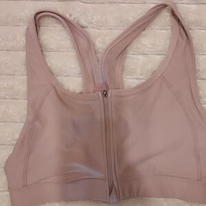 4/$18 Jockey Women's Zip Front Sports Bra - Light Pink